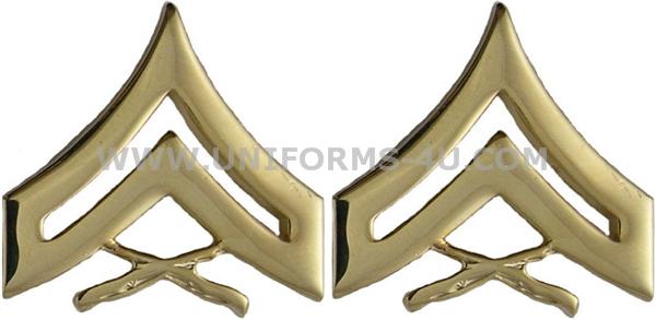 Usmc Corporal Metal Chevrons