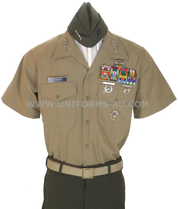 usmc service charlie shirt