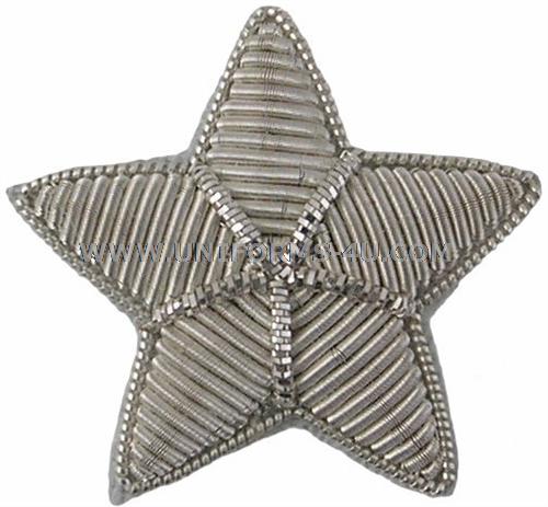 US ARMY BRIGADIER GENERAL BULLION APPLIQUE RANK INSIGNIA