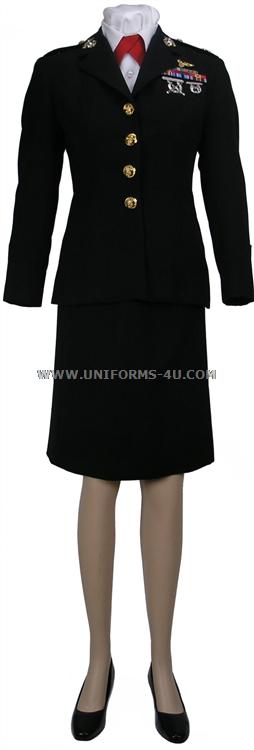 usmc women's dress blue coat